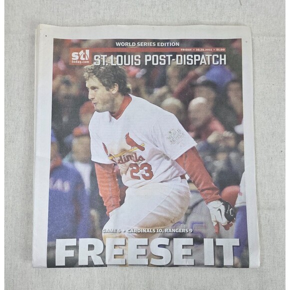 3 St. Louis Post-Dispatch 2011 Cardinals Newspapers – NL Champs & World Series - Picture 9 of 16
